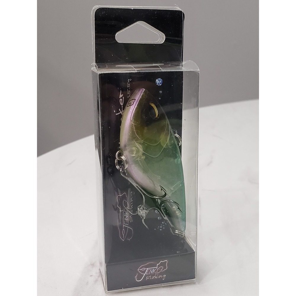 jenko fishing rip knocker rattle trap lipless crankbait 3" 5/8oz gagonit green